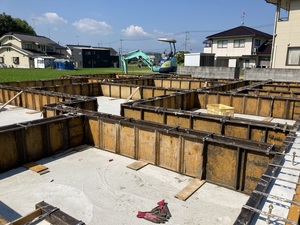 2021.7.28　立上りコンクリート打設