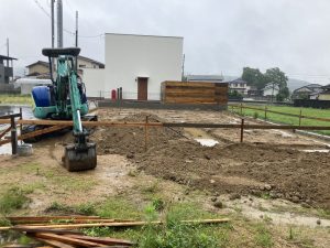 2023.6.2　　基礎工事　　遣り方・丁張り